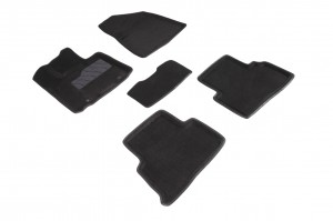 Коврик салона KIA Sportage 4 (16-) 3D 3-х слойная конструкция черный (5 предм.)  86314 SEINTEX