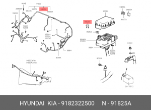 Предохранитель 80А HYUNDAI (тип Б) OE 9182322500 HYUNDAI KIA