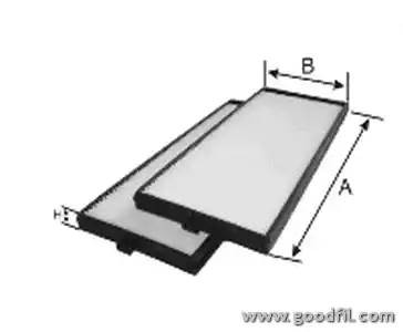 Фильтр салона AG6182KCF AG 618 2K CF GOODWILL