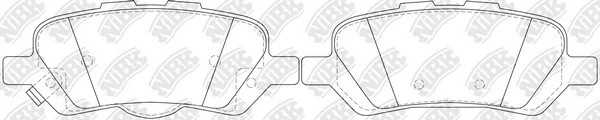 Колодки тормозные TOYOTA Venza (08-) задние (4шт.) NIBK PN21002 NIBK