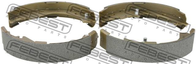 Колодки тормозные задние (барабанные) 0102-ACA20R FEBEST