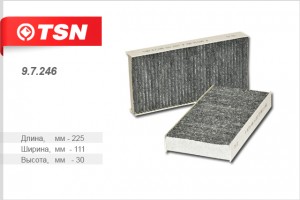 фильтр салона! угольный Honda Civic/CR-V/FR-V/Stream 01> 9.7.246 TSN