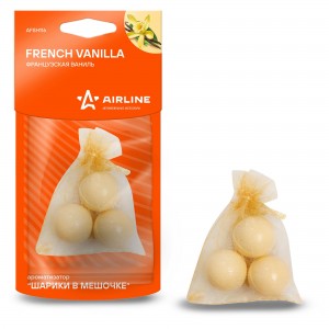 ароматизатор 'шарики в мешочке' французская ваниль!\ AFSH116 AIRLINE