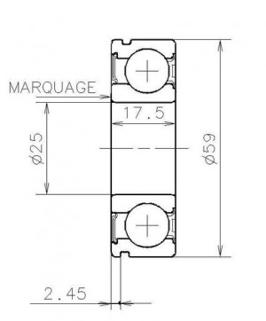 подшипник КПП! 25x59x17.5 Renault AB41386 NTN SNR