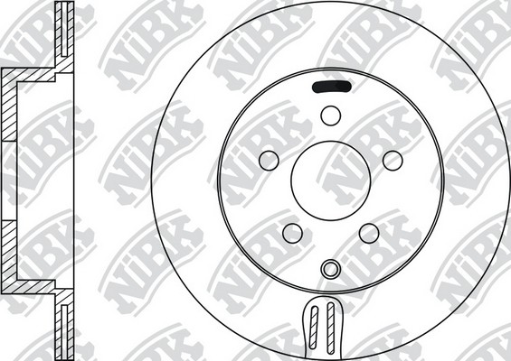 Диск тормозной NISSAN Murano (Z50) задний (1шт.) NIBK RN1185 NIBK
