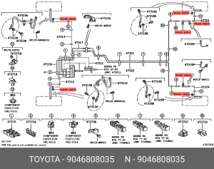 LEXUS GX470 (2002-2009) 90468-08035 TOYOTA