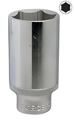 1/2Головка длинная 6-гран.L=77mm 27мм 5457727 FORCE