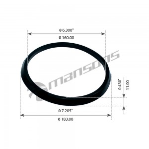 Сальник VOLVO балансира MANSONS 900.394.7 MANSONS