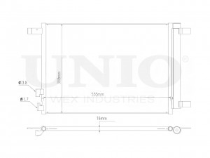 Радиатор кондиционера RAD-30008 UNIO