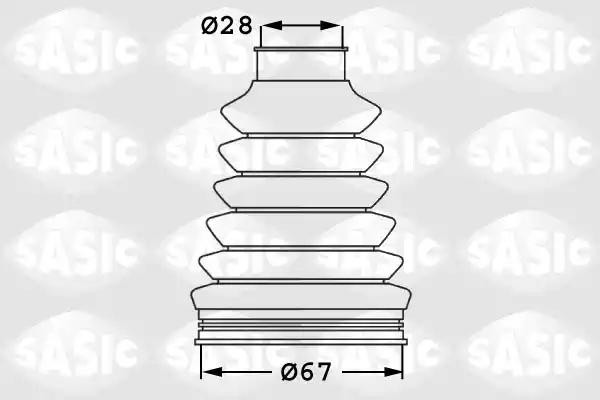 Пыльник ШРУСа внутр SKODA OCTAVIA (1Z), VW PASSAT (3C_, 36_) 1906023 1906023 SASIC