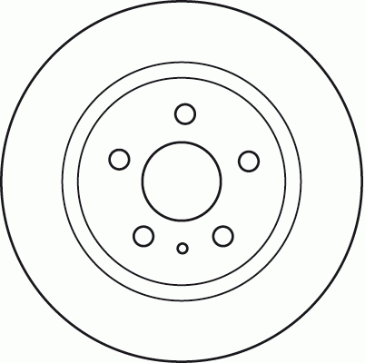 Диск тормозной задний OPEL INSIGNIA, SAAB 9-5 10- (17-18") DF6112 DF6112 TRW