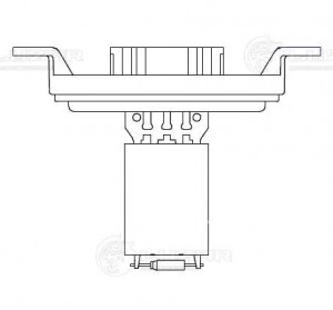 Резистор э/вент. отоп. для а/м VW Transporter T5 (03-)/Touareg (02-) (manual A/C LFR 1850 LUZAR