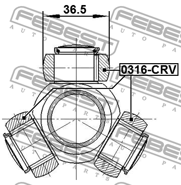 Трипоид 0316-CRV 0316-CRV FEBEST