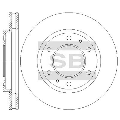 Тормозной диск  SD4346 SD4346 SANGSIN