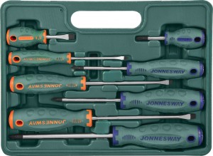 набор отверток! стержневых ANTI-SLIP GRIP, 8 предметов\ D71PP08S JONNESWAY