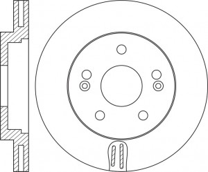 Диск тормозной KIA Ceed (18-) передний (1шт.) NIBK RN2114 NIBK