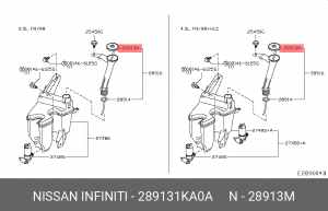 крышка бачка омывателя!\ Nissan 28913-1KA0A NISSAN