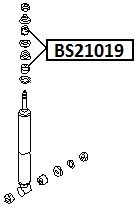 Втулка штока задн амортизатора TOYOTA LAND CRUISER 100 98-07 BS21019 BS21019 JIKIU