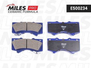 Колодки тормозные передние (Смесь CERAMIC серия PRO) TOYOTA LAND CRUISER J200 4. E500234 MILES