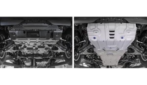 комплект защит! алюминий 3.8мм\ Lexus GX 460 4.6 09> K333.9516.1 RIVAL