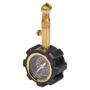 Манометр шинный ( 7атм) металл (40мм, обрезиненный, клапан сброса) /AIRLINE/ AEAS001 AIRLINE