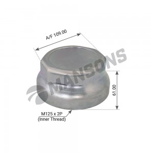 крышка ступицы! (алюм.) M125x2 внутр. SW105 \BPW-ECO(6.5-9Т) 300.078 MANSONS