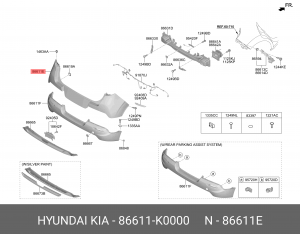 KIA SOUL (2019>) 86611K0000 HYUNDAI KIA