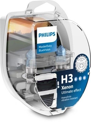 Лампа 24V H3 70W PK22s бокс (2шт.) Master Duty Blue Vision PHILIPS 13336MDBVS2 PHILIPS