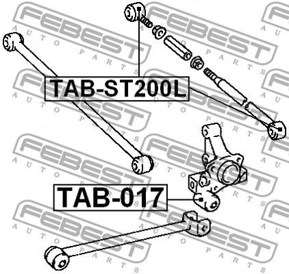 САЙЛЕНТБЛОК ЗАДНЕЙ TABST200L FEBEST