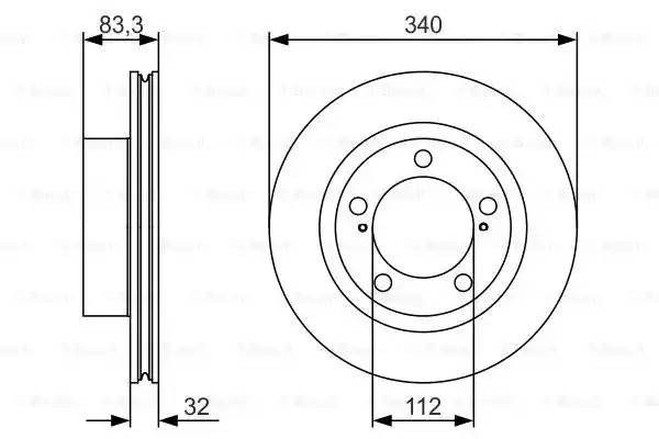 LAND CRUISER (200) (2008>) 340x32 0 986 479 R29 BOSCH
