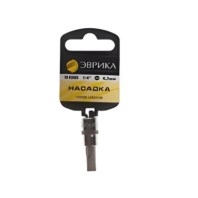 Бита-головка 1/4" SL6.5 L=37мм с держателем ЭВРИКА ER-93003H EVRIKA