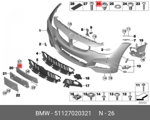 Пистон BMW 5 (E60,E61,F10),X3 (E83,F25) OE 51 12 7 020 321 BMW