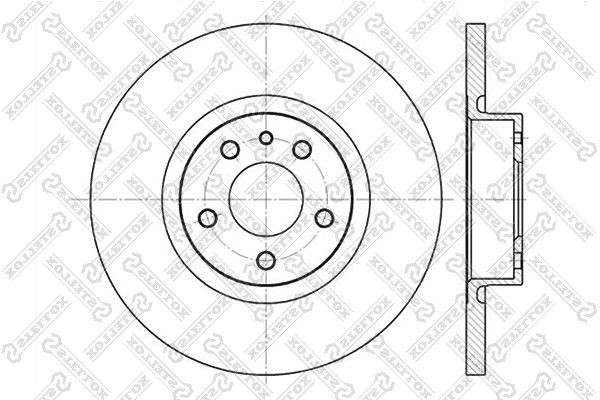 диск тормозной передний!\ Alfa Romeo 156 1.6-1.9JTd 97> 6020-1017-SX STELLOX