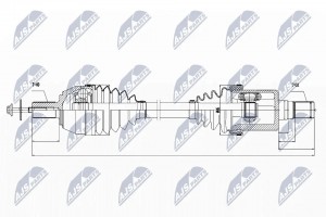 привод лев.-прав.!\ Volvo S60 II 10>, Land Rover Freelander II 06> NPWVV023 NTY