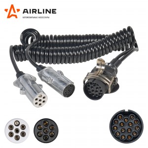 Кабель электрический прицепа N-type+S-type 15-полюсный сдвоенный L=4500мм металл ATE-16 AIRLINE