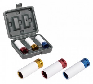Набор головок ударных для колёсных дисков 1/2" DR шестигранных удлин. 3 предм. ( ATIS1241 AIRLINE