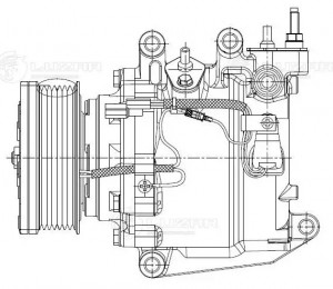 Компрессор кондиц. для а/м Honda CR-V (06-) 2.0i LCAC2320 LCAC2320 LUZAR