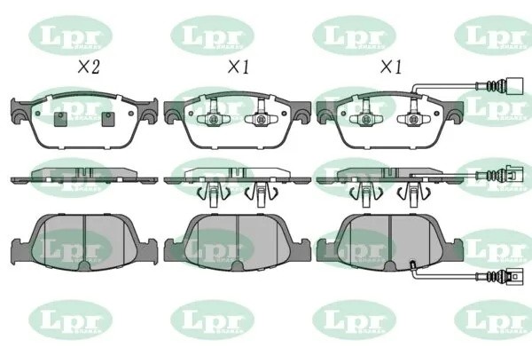 Комплект тормозных колодок 05P1551 05P1551 LPR