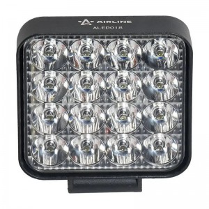 Фара светодиодная "AIRLINE" 83х83х22 мм 16W 12/24V (16 LED рассеянный свет, квад ALED018 AIRLINE