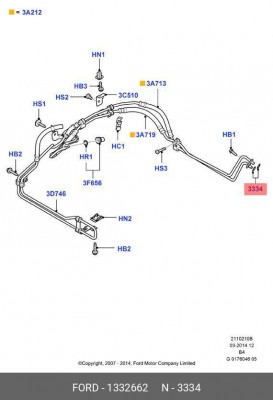 кольцо уплотнительное!\ Ford Fiesta/Focus 04> 1 332 662 FORD