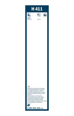 Щетка стеклоочистителя RENAULT задняя BOSCH 3 397 015 105 BOSCH