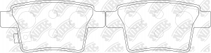 Колодки тормозные дисковые FORD MONDEO III 09.04-/JAGUAR X-TYPE  PN0501 PN0501 NIBK