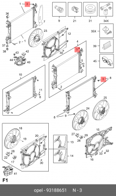 Пробка радиатора OPEL Insignia (09-) сливная OE 93188651 GENERAL MOTORS