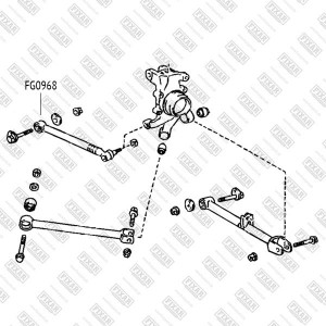 Рычаг подвески передний нижний левыйправый FQ0968 FQ0968 FIXAR