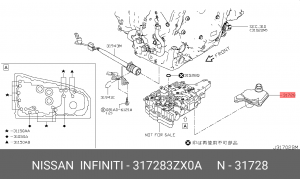 Фильтр АКПП 31728-3ZX0A 31728-3ZX0A NISSAN