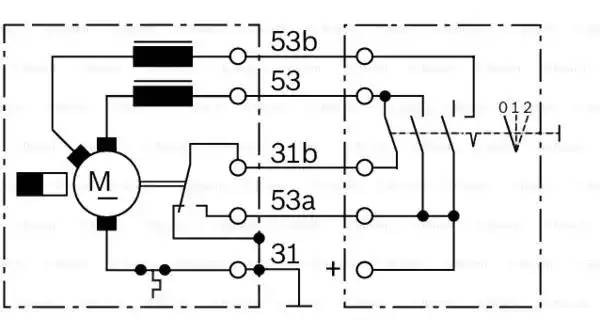 Мотор-редуктор стеклоочистителя MERCEDES O405 переднего BOSCH 0 986 337 401 BOSCH