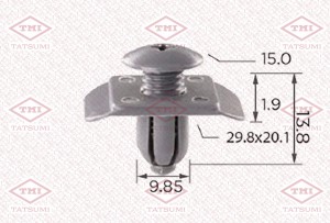 КРЕПЛЕНИЕ ОБШИВКИ KIA RIO (2000-2004) TJB1339 TATSUMI