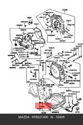 Кольцо уплотнительное MAZDA 3 (03-06) пробки сливной OE 995621400 MAZDA