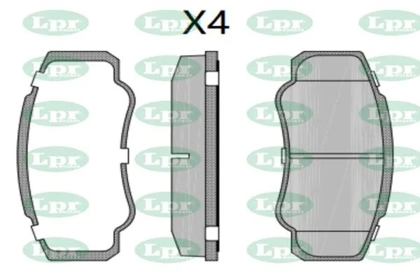 Комплект тормозных колодок 05P885 05P885 LPR