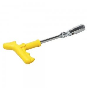 Ключ свечной с пластиковой рукояткой и карданом 16*250мм с резиновым фиксатором  ATAC021 AIRLINE